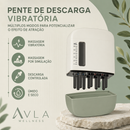 Pente Massageador Elétrico para Couro Cabeludo com Luz Vermelha, Vibração e Aplicador de Óleo Capilar 6ml | AVLA Wellness - Produto Original