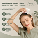 Pente Massageador Elétrico para Couro Cabeludo com Luz Vermelha, Vibração e Aplicador de Óleo Capilar 6ml | AVLA Wellness - Produto Original