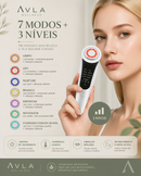 Massageador Facial Ultraleve com Fótons LED para Limpeza, Rejuvenescimento e Firmeza da Pele | AVLA Wellness - Produto Original