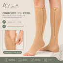 Meias de Compressão 3/4 Avla Wellness | Circulação, Conforto e Bem-Estar