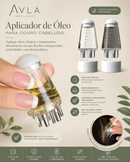 Aplicador de Óleo para Couro Cabeludo 6ml Portátil com Massageador de Silicone | AVLA Wellness - Produto Original