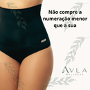 Calcinha Cinta Modeladora Cintura Alta em Suplex com Compressão e Forro 100% Algodão | AVLA Wellness - Produto Original