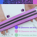 Kit 3 Faixas Elásticas Hip Bands em Tecido Premium para Treino de Glúteos, Pernas e Academia | AVLA Wellness - Produto Original