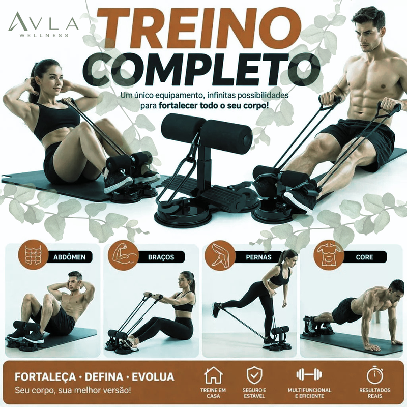 Suporte Multifuncional para Exercícios com Ventosa de Alta Fixação | Treino em Casa | AVLA Wellness - Produto Original