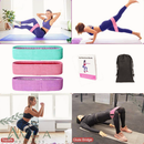 Kit 3 Faixas Elásticas Hip Bands em Tecido Premium para Treino de Glúteos, Pernas e Academia | AVLA Wellness - Produto Original