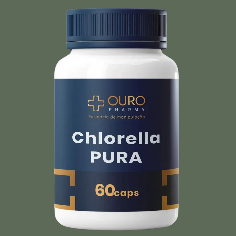 Chlorella Pura 500mg 60 ou 120 cápsulas Original